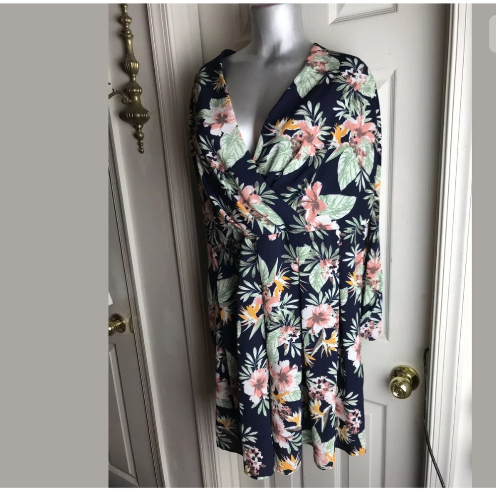 TOXIK3 SIZE 3X -FLORAL SEXY ROMPER SHORTS- VIBRANT